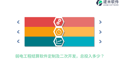 弱電工程結(jié)算軟件定制及二次開發(fā),總投入多少?