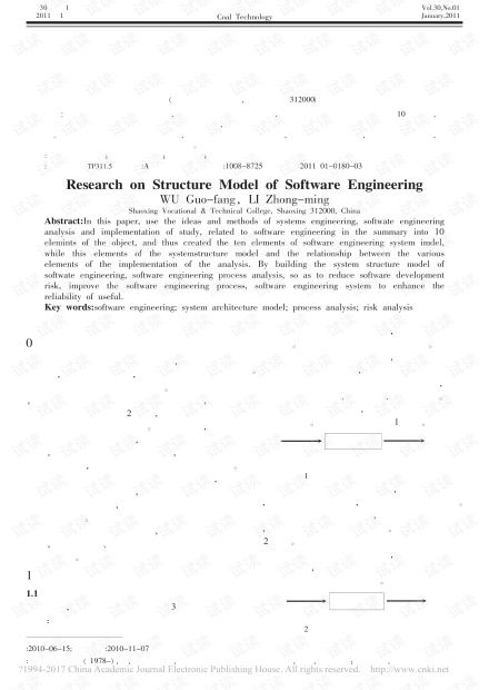 軟件工程系統(tǒng)結(jié)構(gòu)模型研究